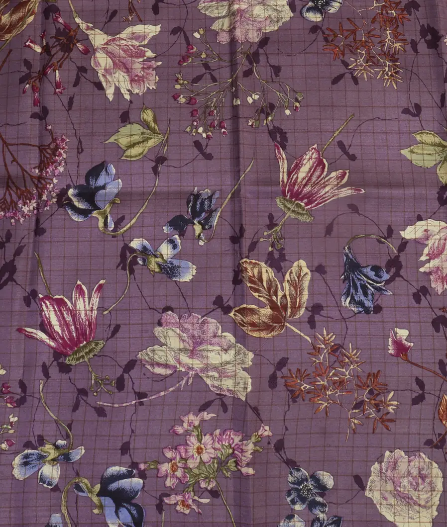 Lavender Mysore Crepe Silk Saree T4620094