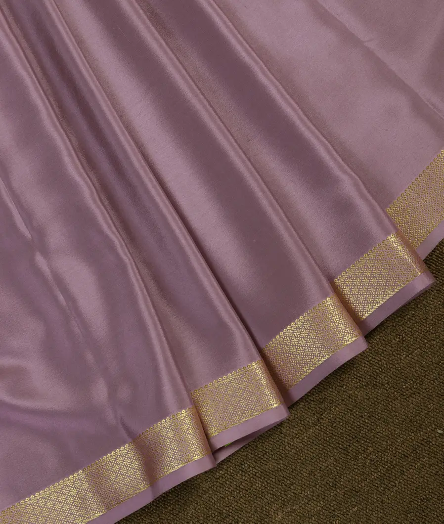 Lavender Mysore Crepe Silk Saree T4620095