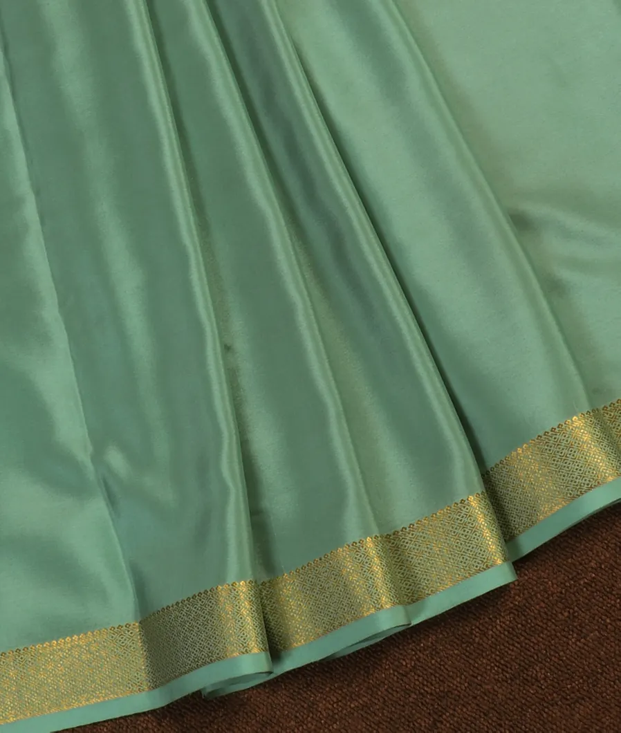 Green Mysore Crepe Silk Saree T4620125