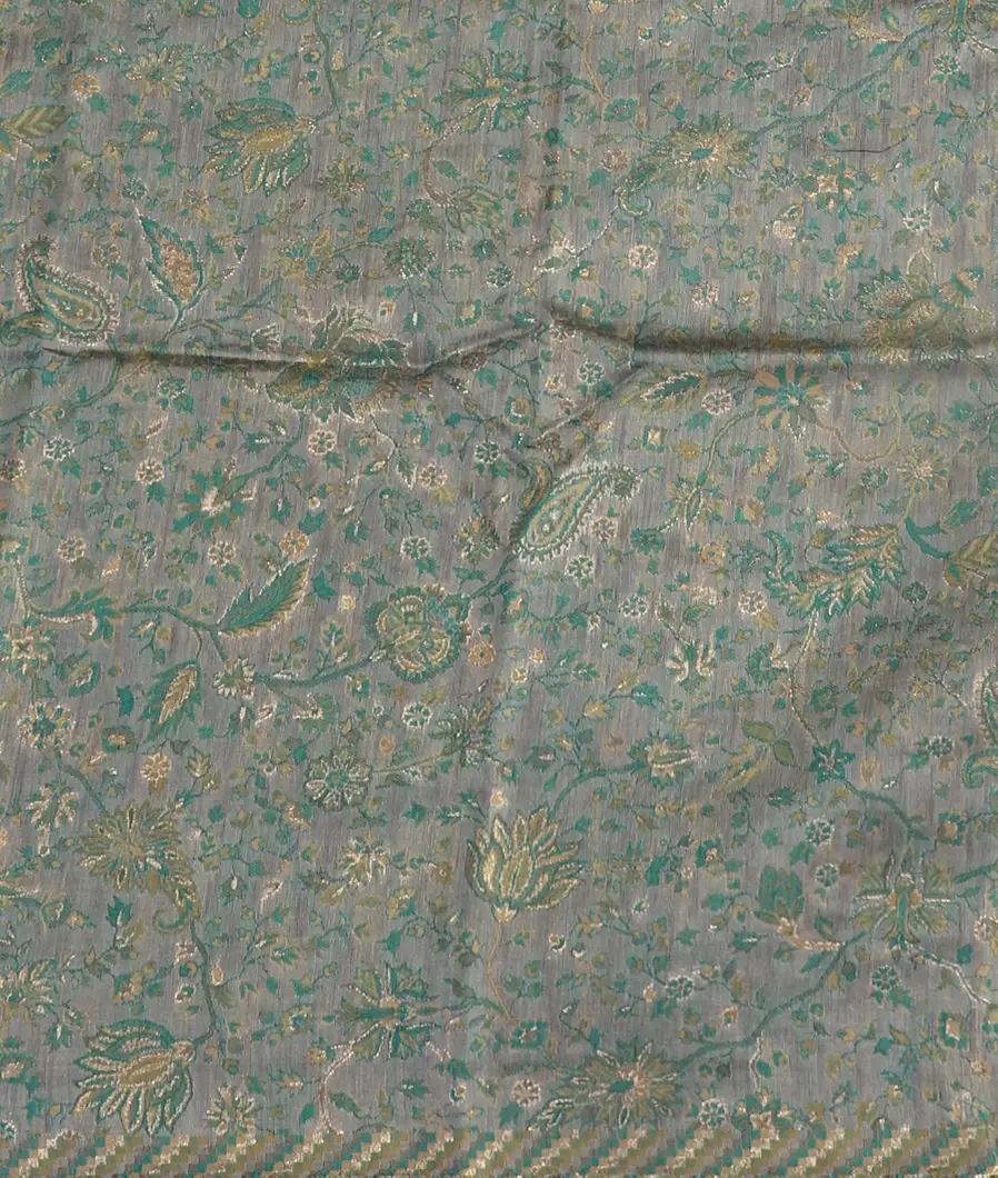 Bottle Green Mysore Crepe Silk Saree T4620034