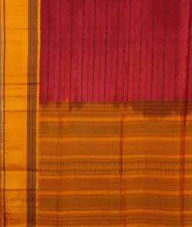 Pinkish Orange Silk Cotton Saree T4602144