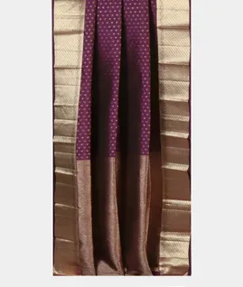 Purple Handwoven Kanjivaram Silk Saree T4566372