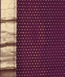 Purple Handwoven Kanjivaram Silk Saree T4566373
