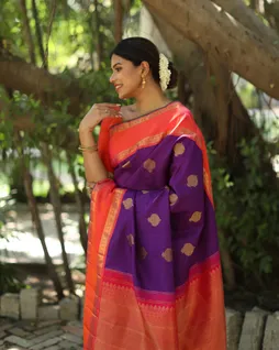 Purple Kanjivaram Silk Saree T45712613