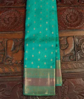 Green Soft Silk Saree T4382461
