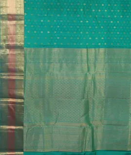 Green Soft Silk Saree T4382464