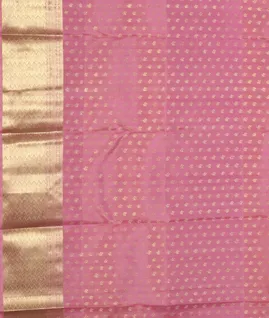 Pink Handwoven Kanjivaram Silk Saree T4566403