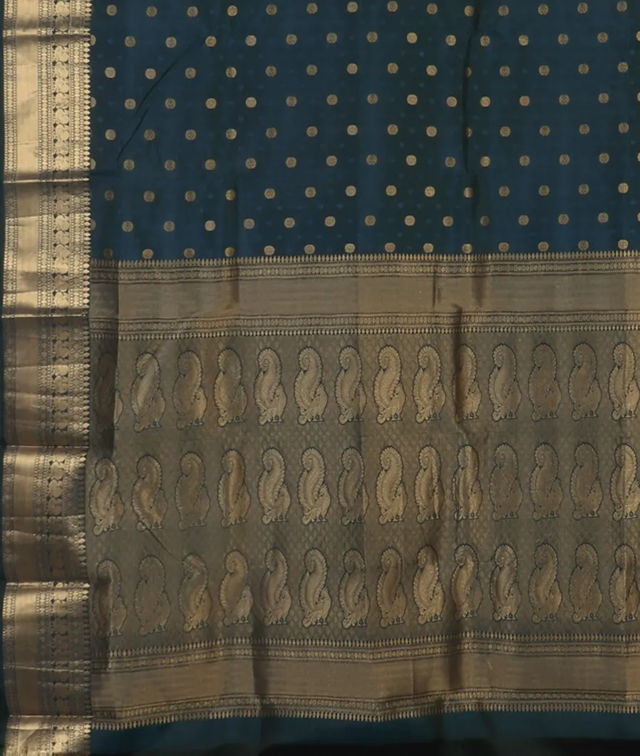 Blue Soft Silk Saree T4275134