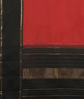 Red Handwoven Kanjivaram Silk Saree T4552334
