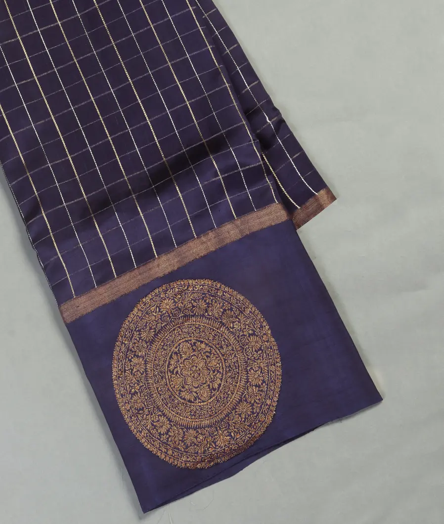 Blue Banaras Silk Saree T464344-image