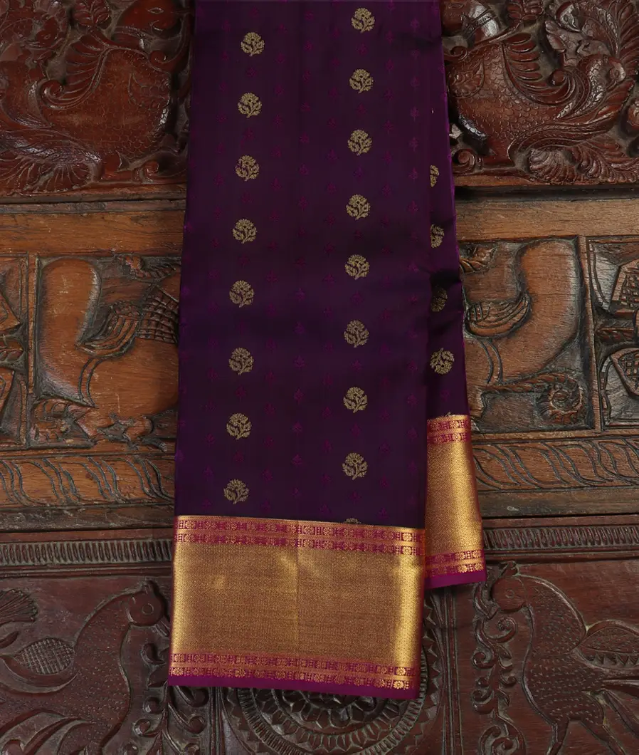 Purple Soft Silk Saree T463261-image