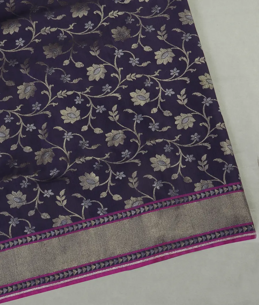 Blue Banaras Silk Saree T454444-image