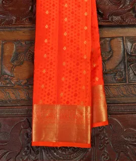 Orange Soft Silk Saree T4633161