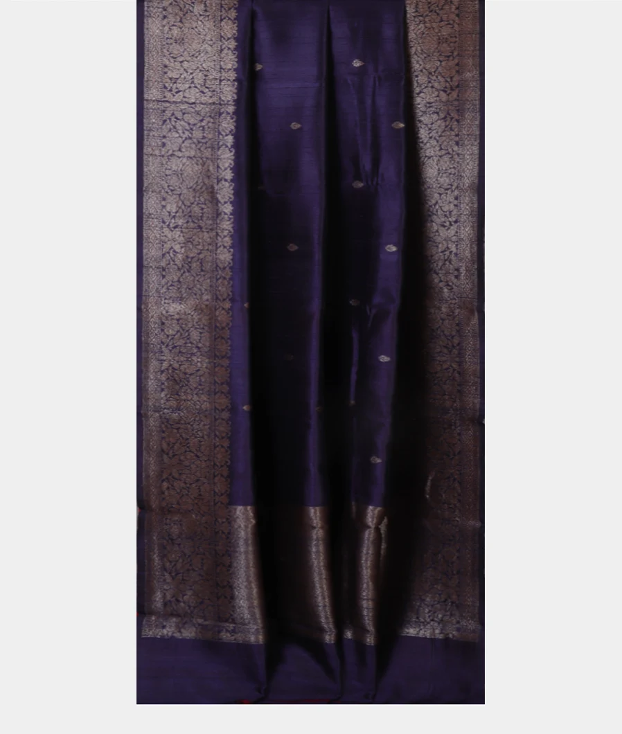 Blue Banaras Tussar Saree T4579282