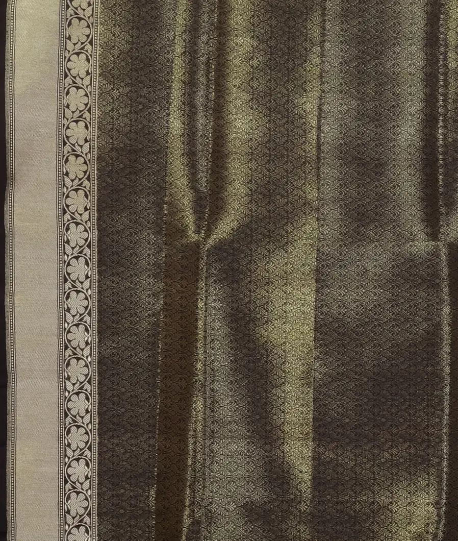Black Banaras Silk Saree T4573943
