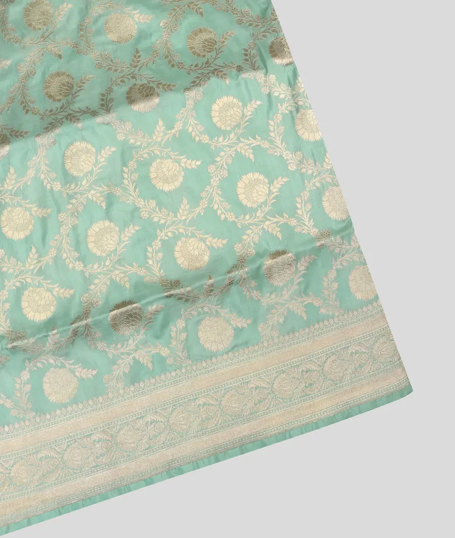 Blue Banaras Silk Saree T458553-image