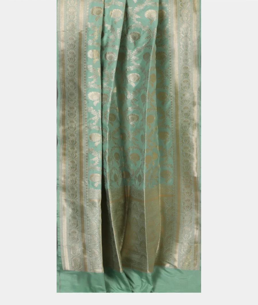 Blue Banaras Silk Saree T4585532