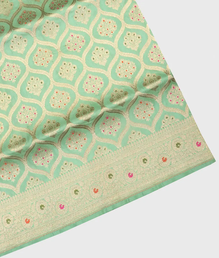 Green Banaras Silk Saree T459668-image