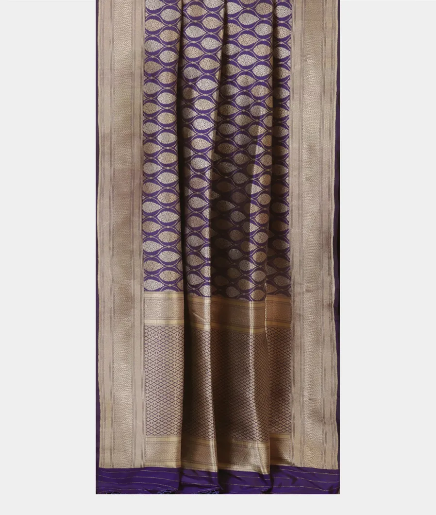 Blue Banaras Silk Saree T4606672