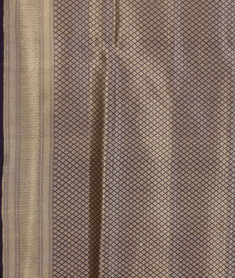 Blue Banaras Silk Saree T4606673