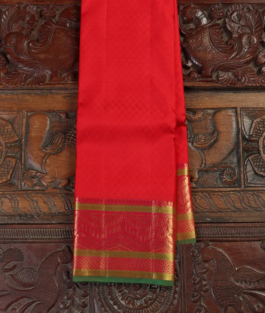 Red Soft Silk Saree T437280-image