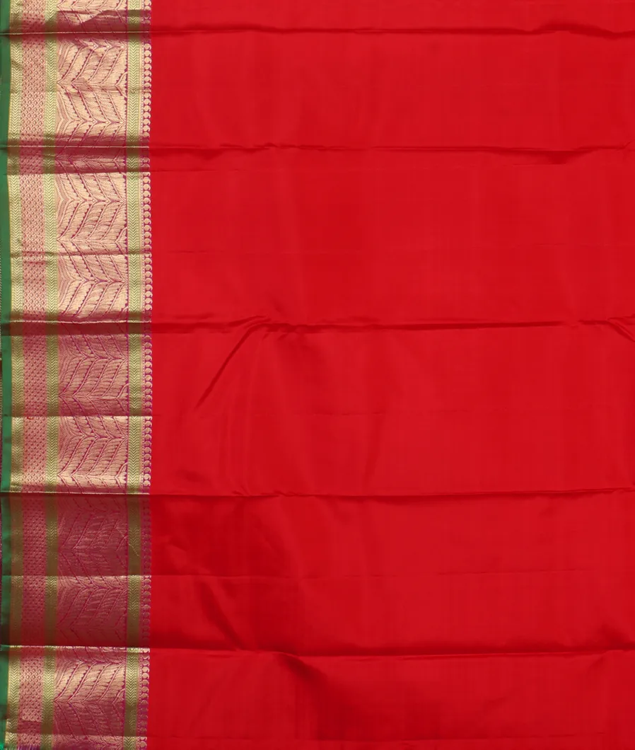 Red Soft Silk Saree T4372803