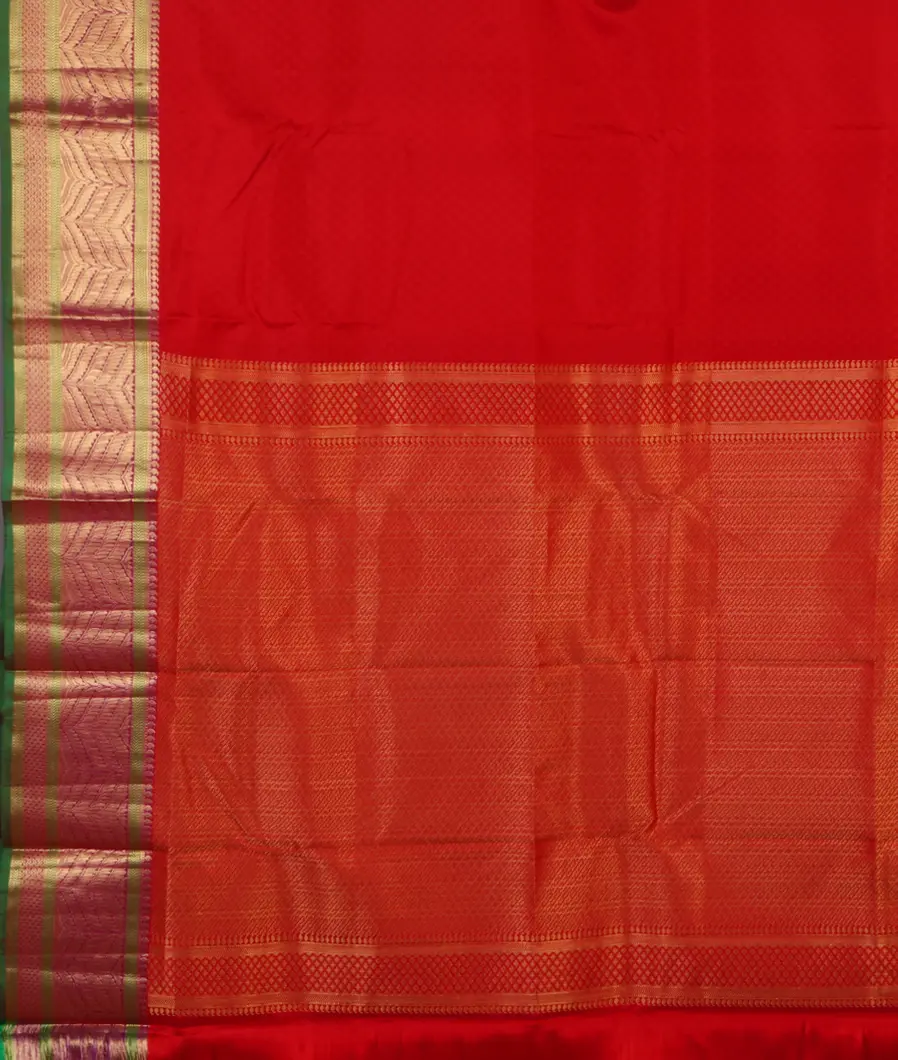 Red Soft Silk Saree T4372804