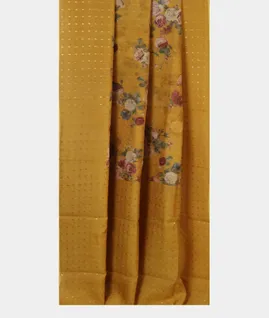 Yellow Tissue Tussar Printed Saree T4645022