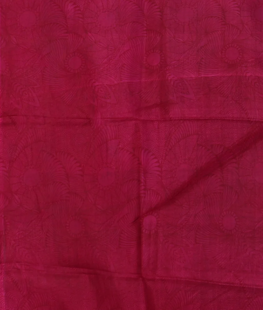 Green Printed Silk Saree T3740293