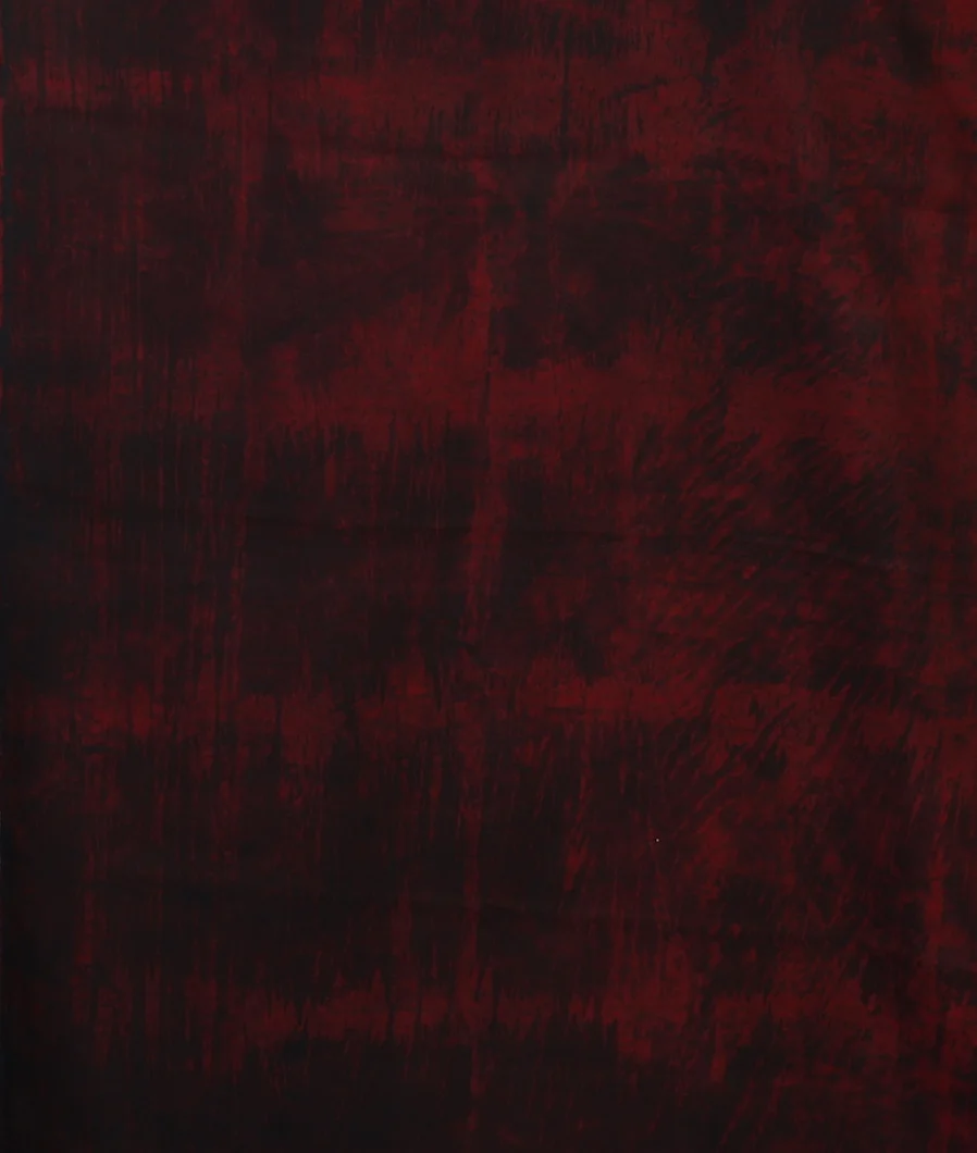 Deep Brown Ajrakh Silk Saree T4353673