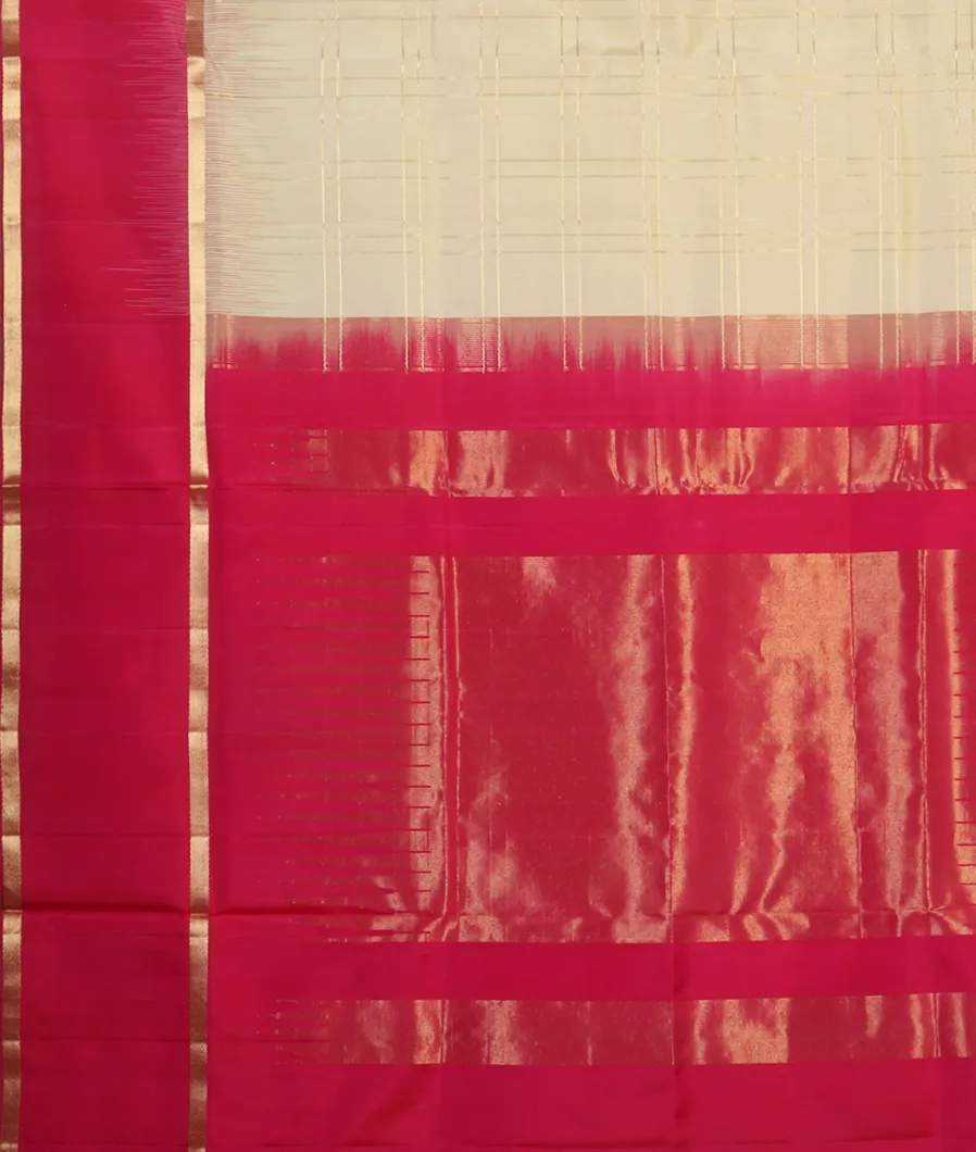 Cream Soft Silk Saree T4426314