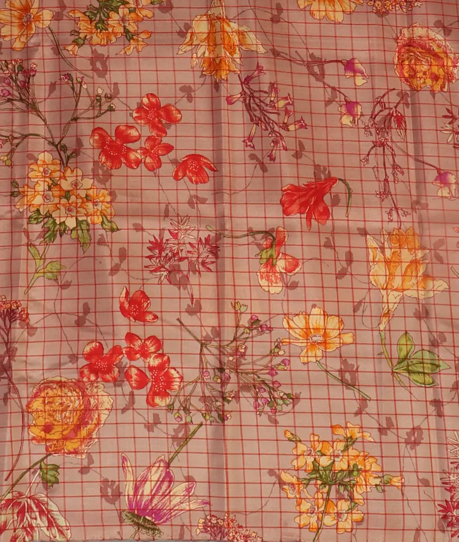 Pink Mysore Crepe Silk Saree T4620044