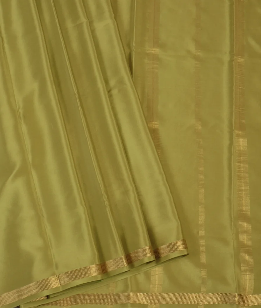 Green Mysore Crepe Silk Saree T4620052