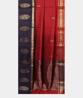 Red Woven Tussar Saree T3878132