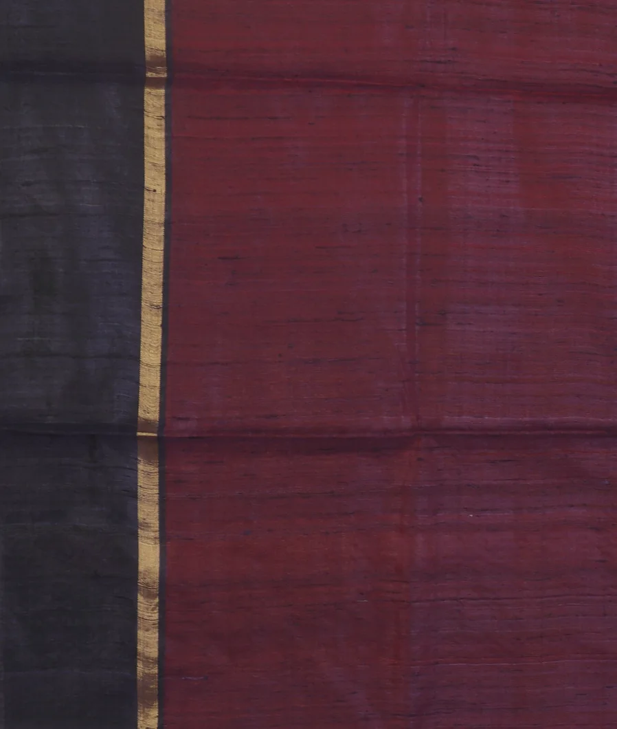 Red Woven Tussar Saree T3878133