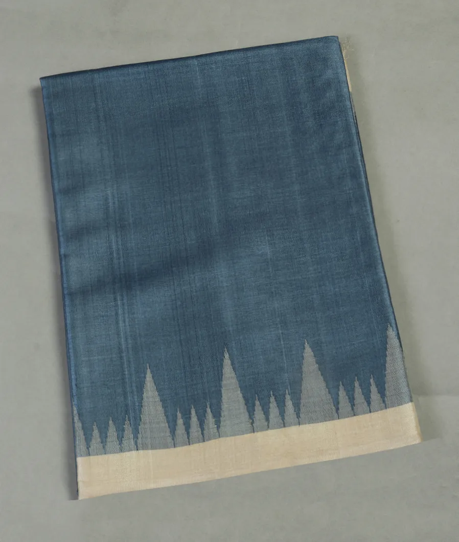 Blue Woven Tussar Saree T307369-image