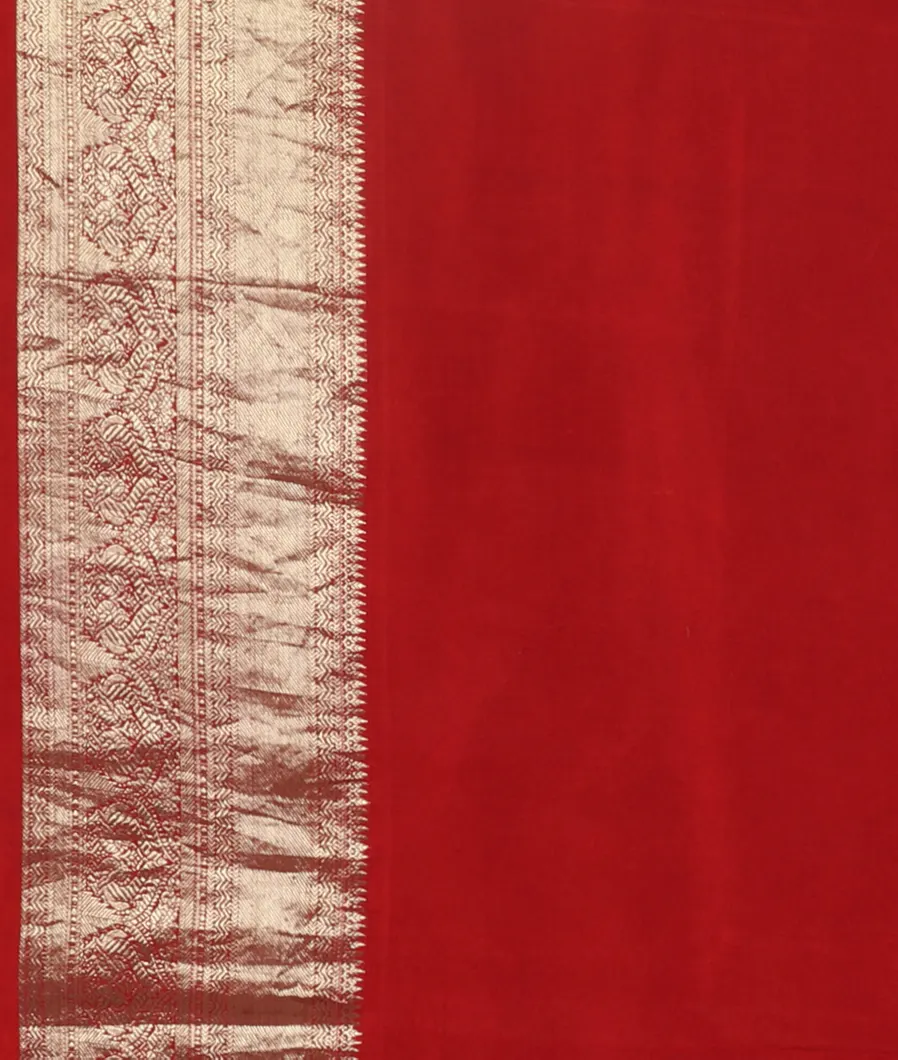 Light Blue Ajrakh Silk Saree T4643103