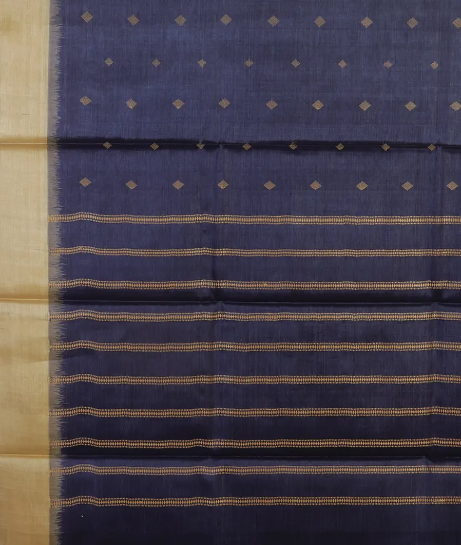 Blue Woven Tussar Saree T3823474