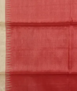 Red Woven Tussar Saree T3333753