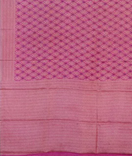 Pink Printed Silk Saree T4614274