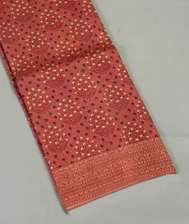 Mauve pink Printed Silk Saree  T4614291
