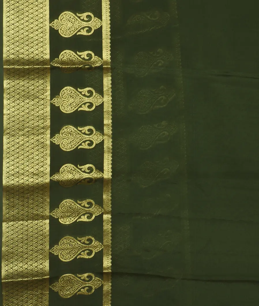 Green Crepe Silk Saree T1789813