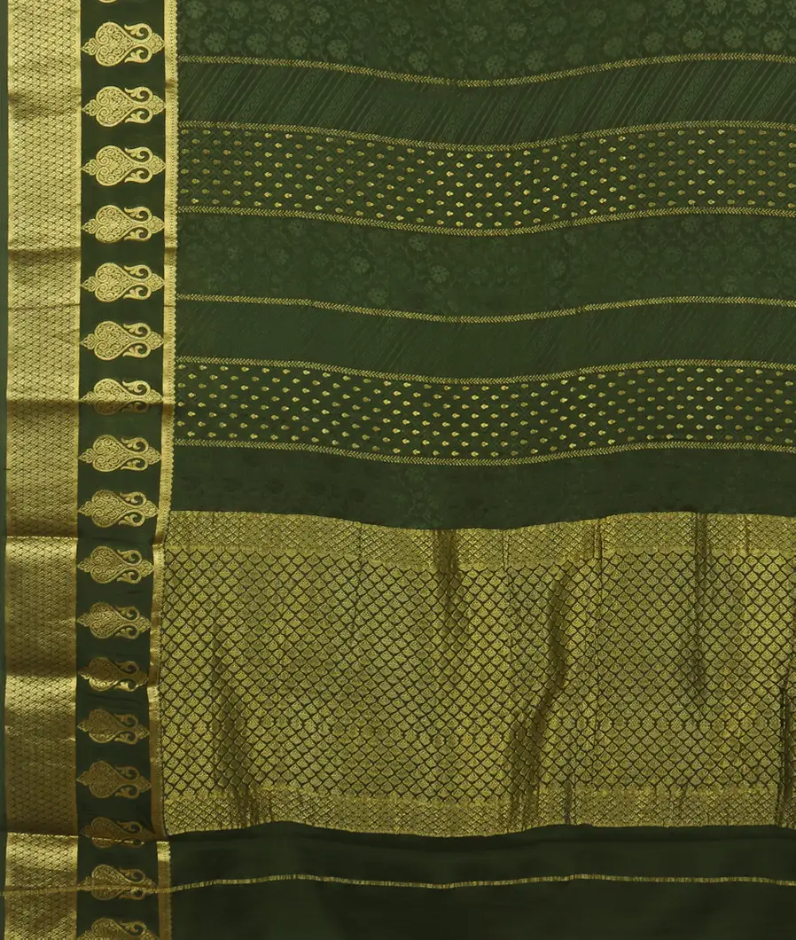 Green Crepe Silk Saree T1789814