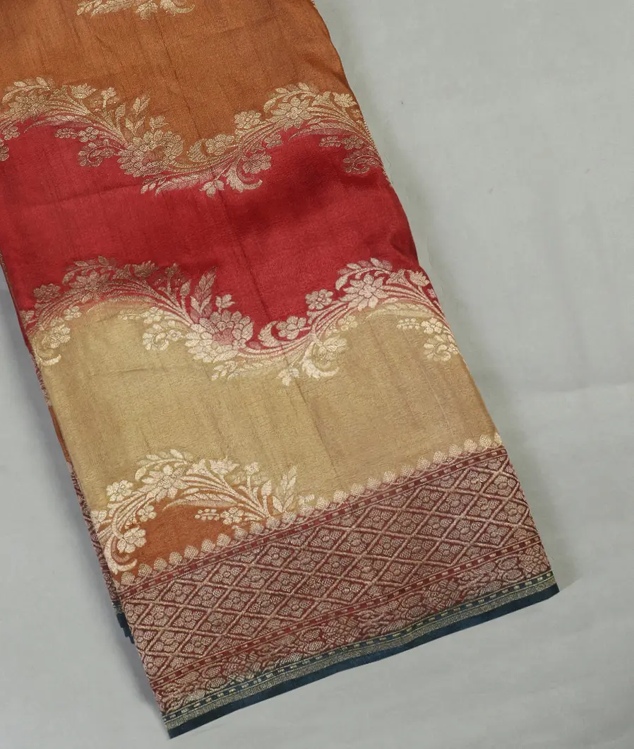 Multicolour Tussar Georgette Saree T464354-image