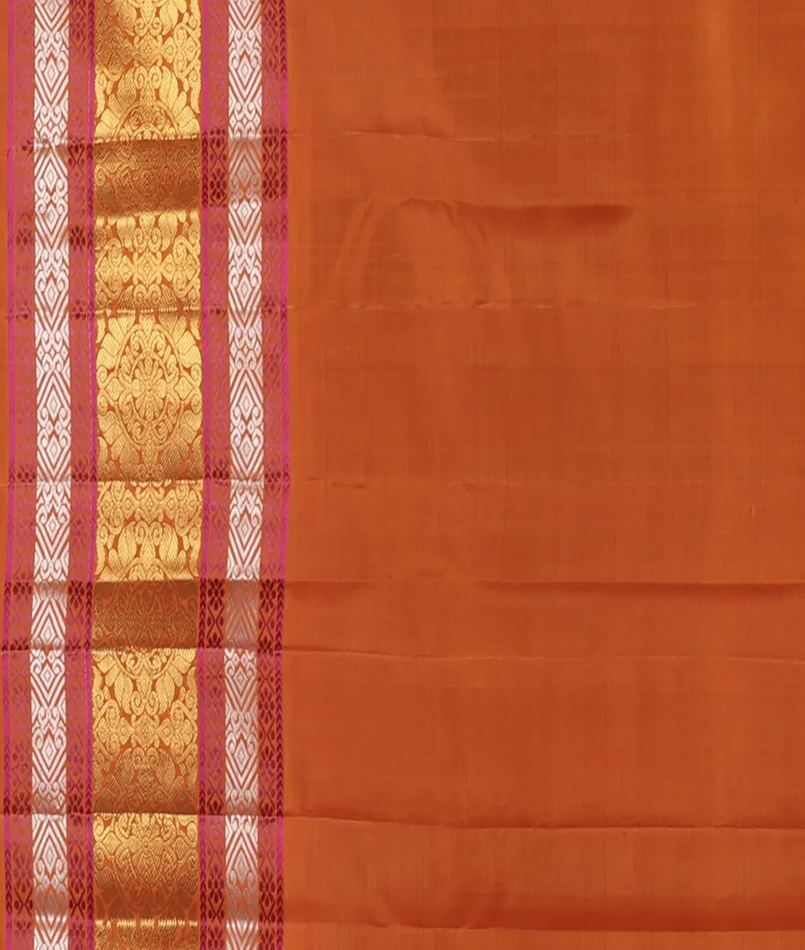 Purple Handwoven Kanjivaram Silk Saree T4536313