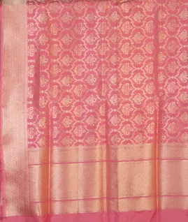 Pink Banaras Silk Saree T4596674
