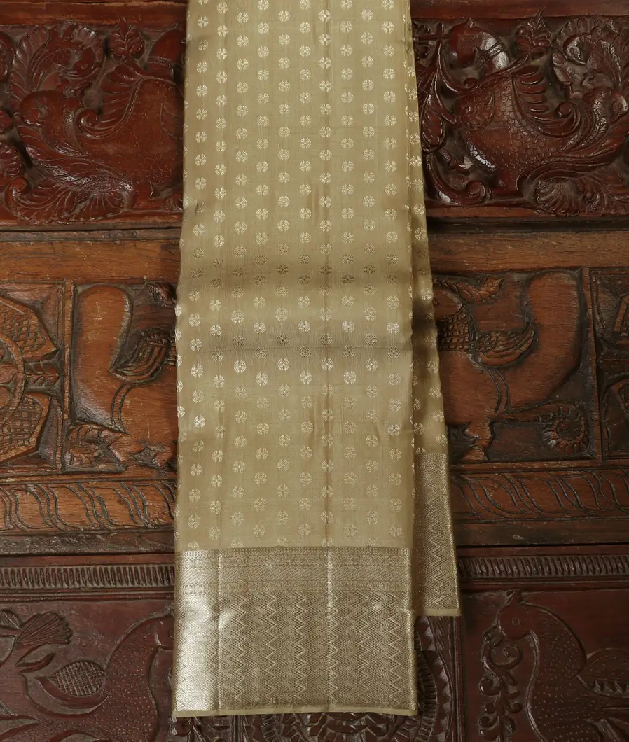 Beige Handwoven Kanjivaram Silk Saree T454027-image