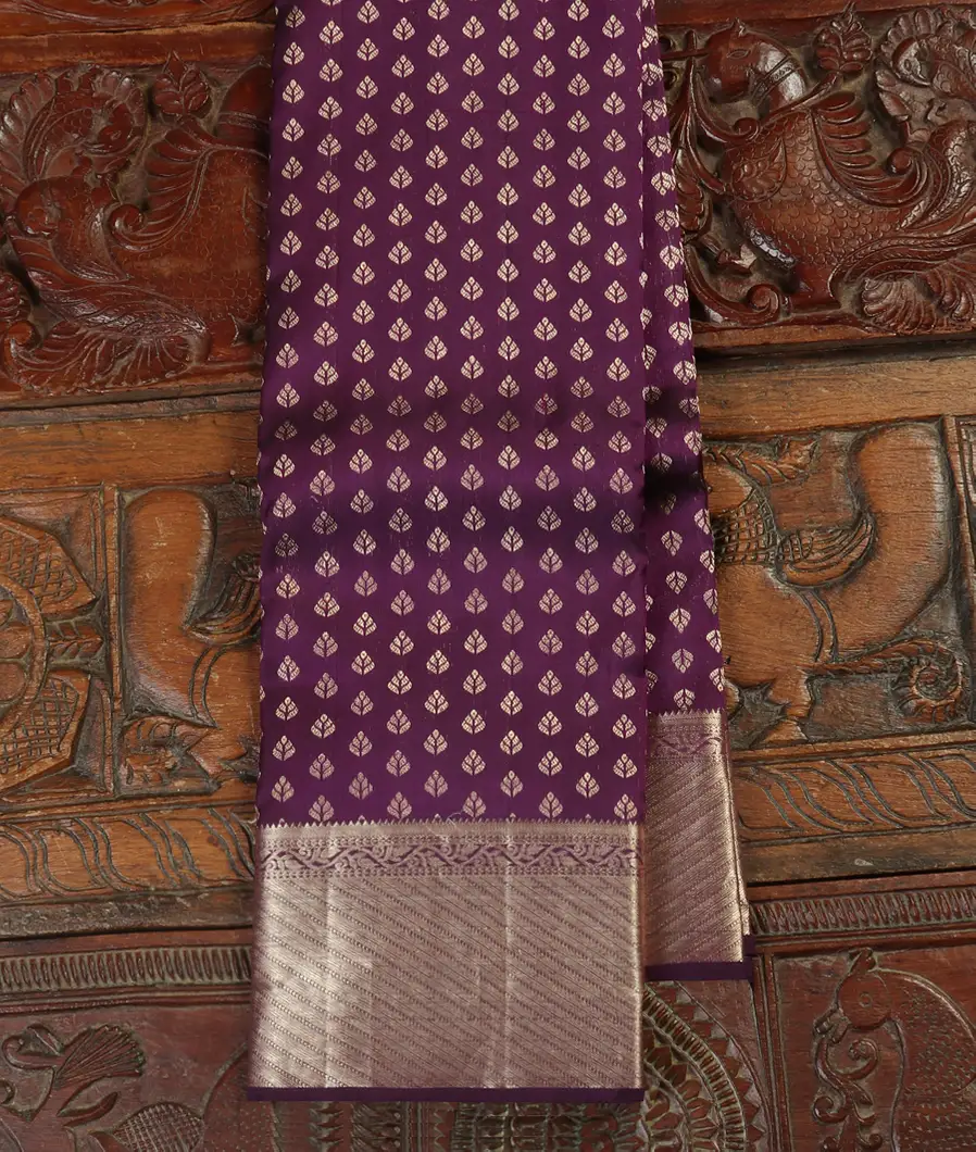 Purple Handwoven Kanjivaram Silk Saree T433414-image