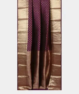 Purple Handwoven Kanjivaram Silk Saree T4334142
