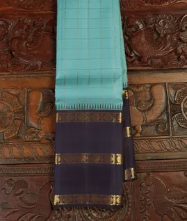 Blue Handwoven Kanjivaram Silk Saree T4601991